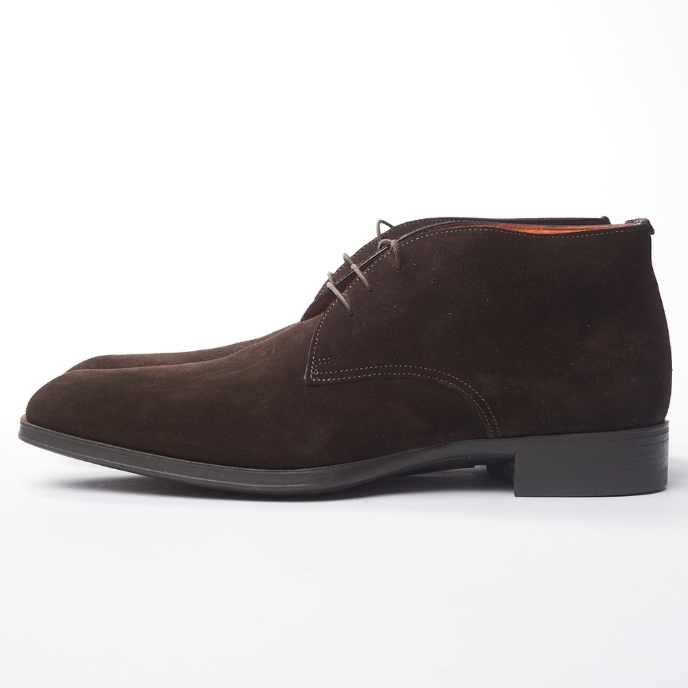 🆕️ NWT Santoni Dark Brown Suede Chukka Boot - Picture 4 of 7